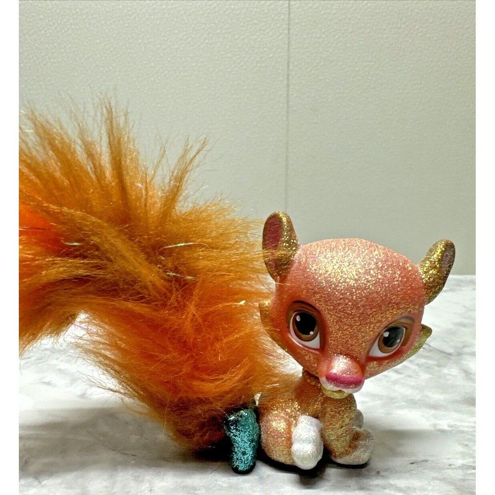Jasmine's tiger Disney Palace Pals toy Fuzzy Tail Orange Sparkly Missing hat